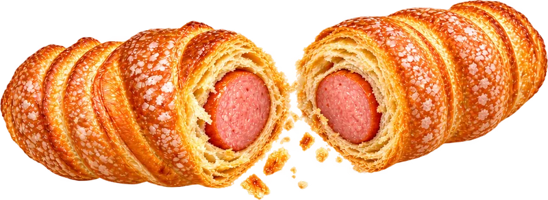 Hrenovka u lisnatom tijestu